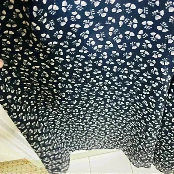 J. Crew Point Sur Sparkle Indigo Floral Jumpsuit Belted Bohemian Coastal Preppy - Picture 7 of 10